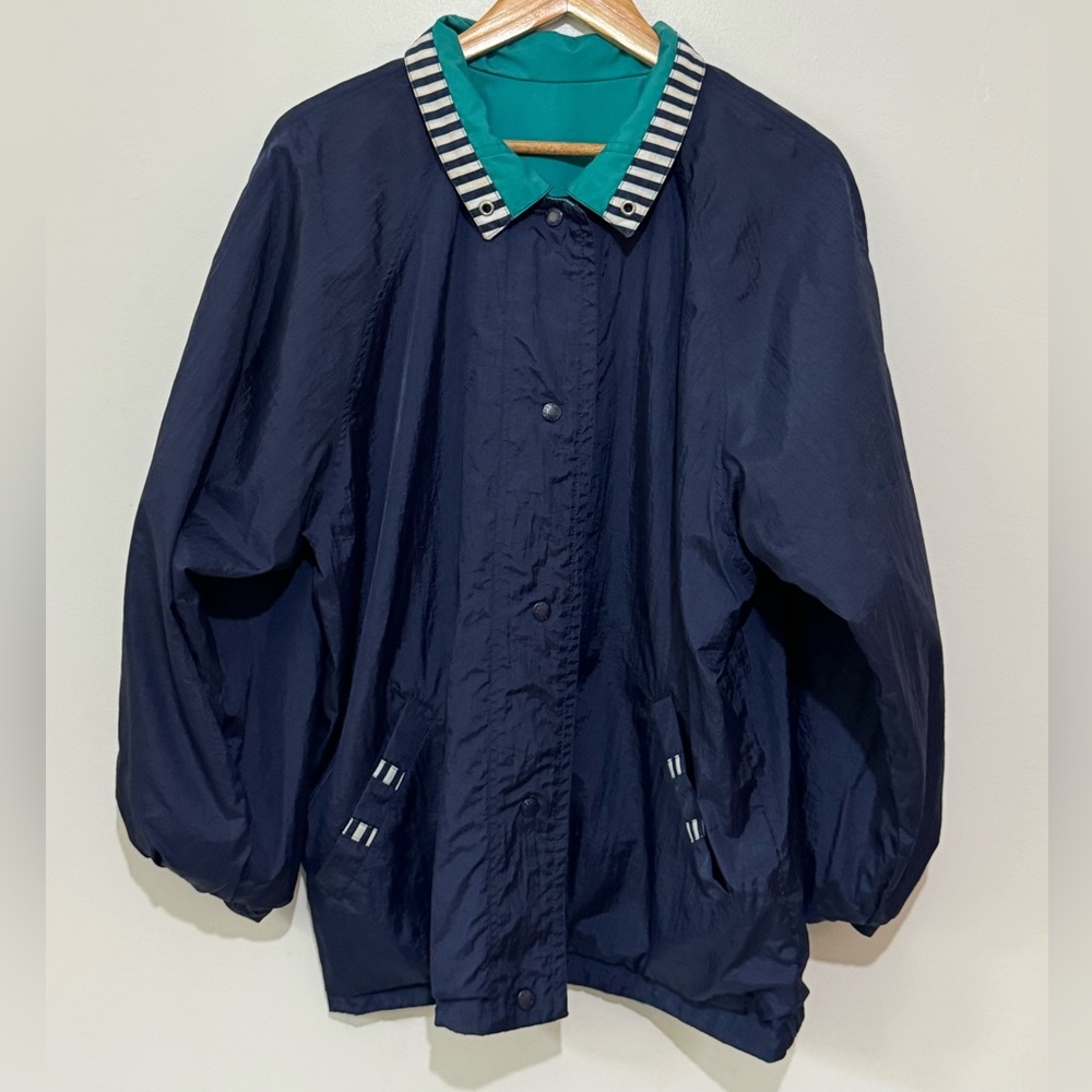 Cs Essentials Reversible Rain Jacket Vintage - image 8